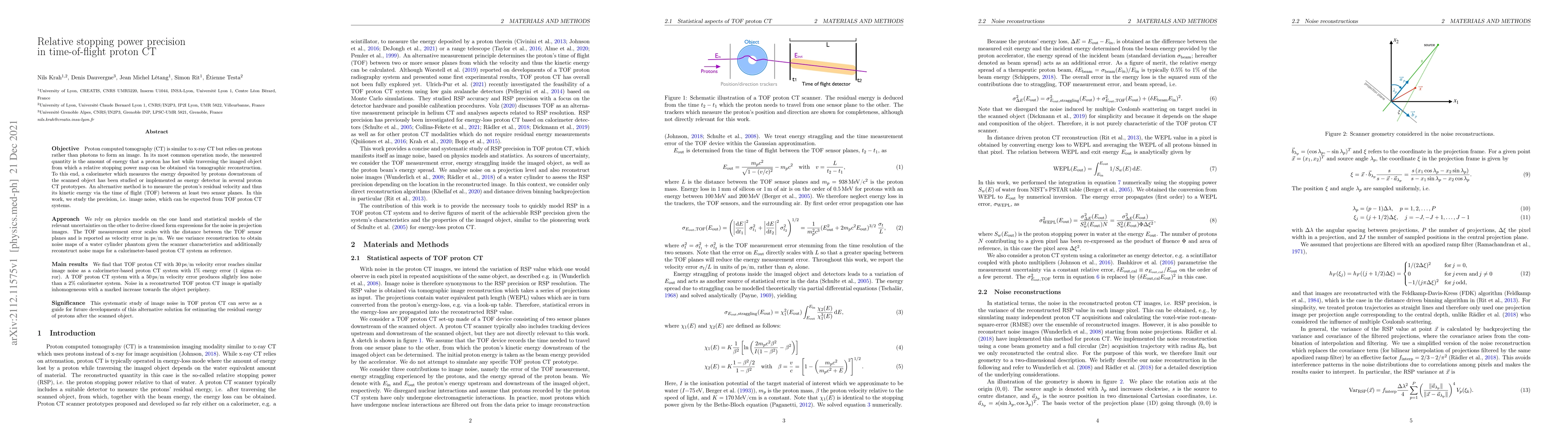 Thumbnail for Relative stopping power precision in time-of-flight proton CT