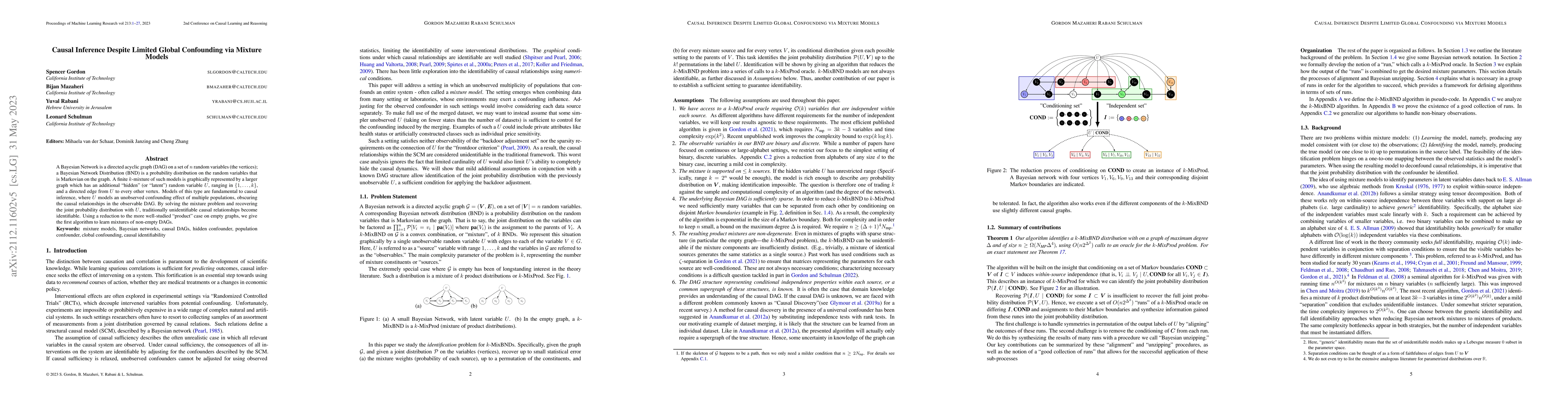 Thumbnail for Causal Inference Despite Limited Global Confounding via Mixture Models