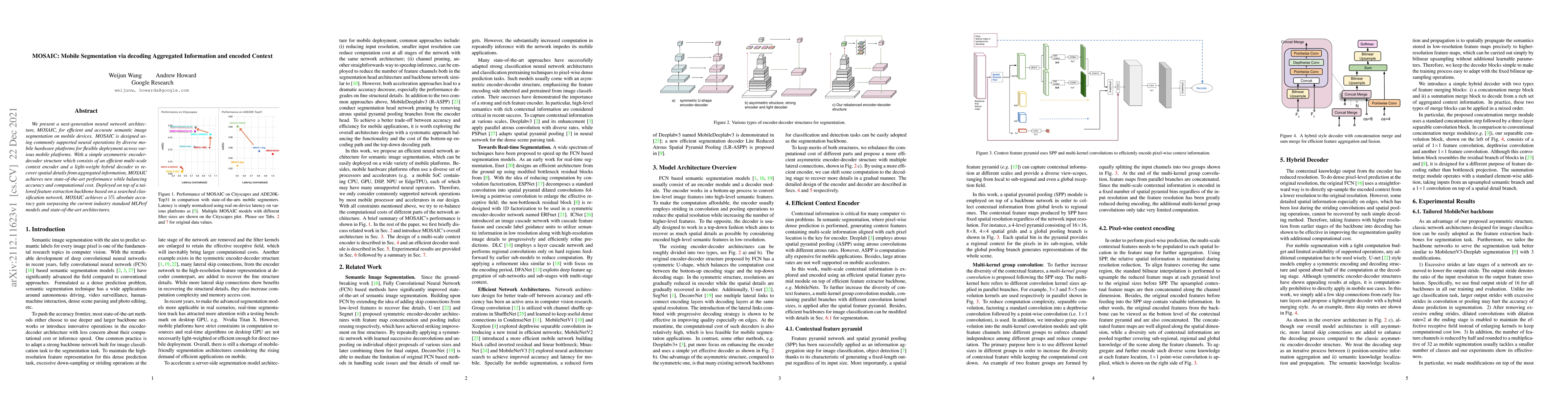 Thumbnail for MOSAIC: Mobile Segmentation via decoding Aggregated Information and
  encoded Context