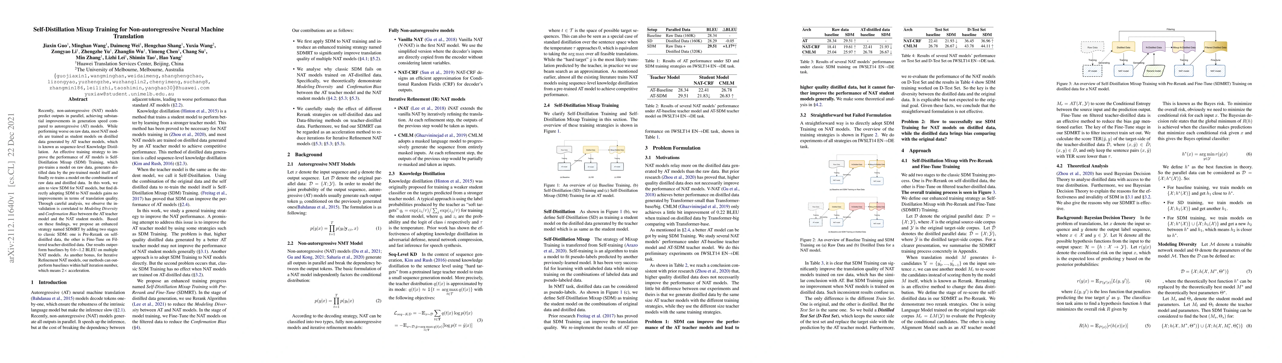 Thumbnail for Self-Distillation Mixup Training for Non-autoregressive Neural Machine
  Translation