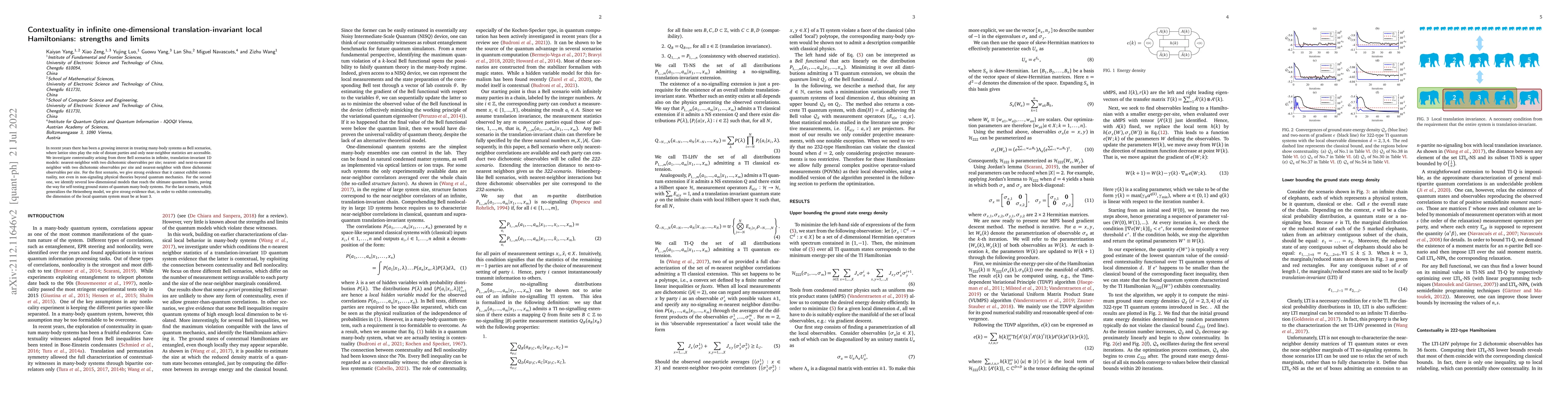 Thumbnail for Contextuality in infinite one-dimensional translation-invariant local
  Hamiltonians: strengths and limits