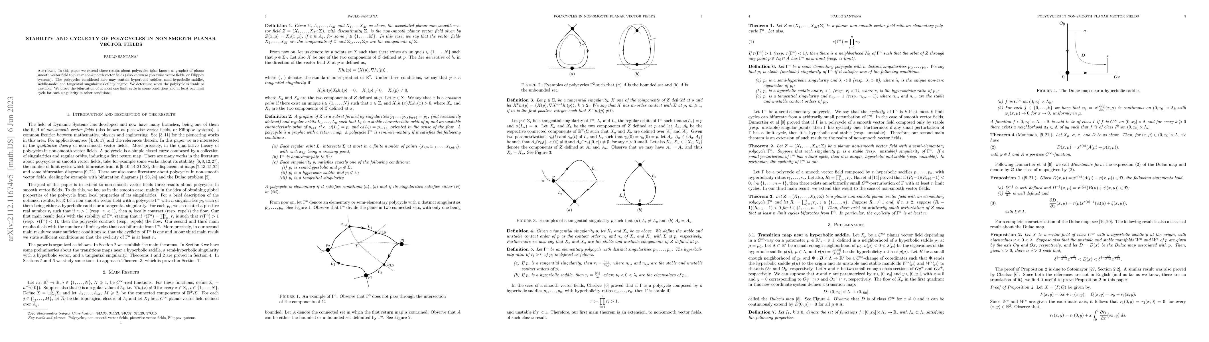 Thumbnail for Stability and cyclicity of polycycles in non-smooth planar vector fields