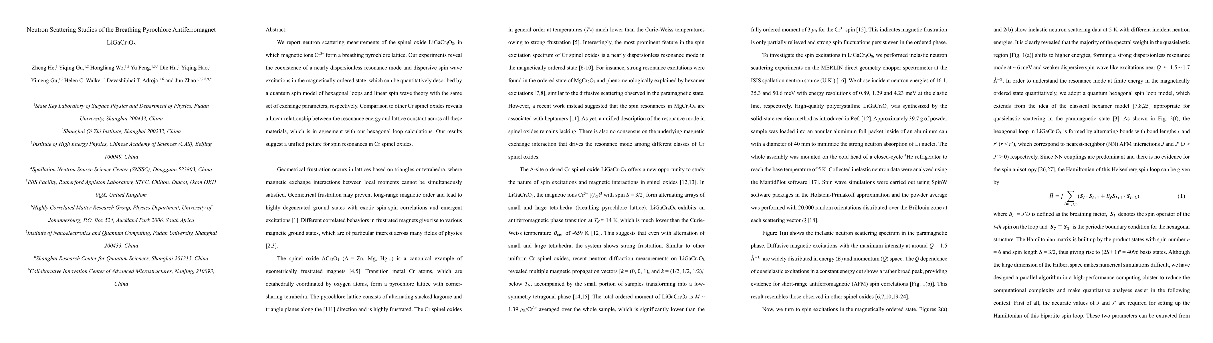 Thumbnail for Neutron Scattering Studies of the Breathing Pyrochlore Antiferromagnet
  LiGaCr$_{4}$O$_{8}$