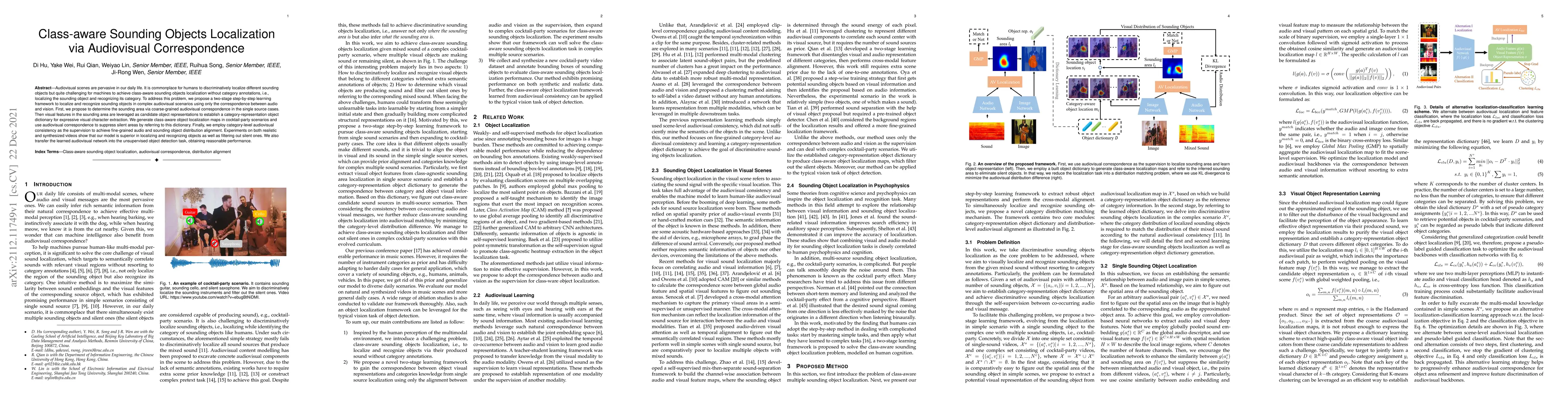 Thumbnail for Class-aware Sounding Objects Localization via Audiovisual Correspondence