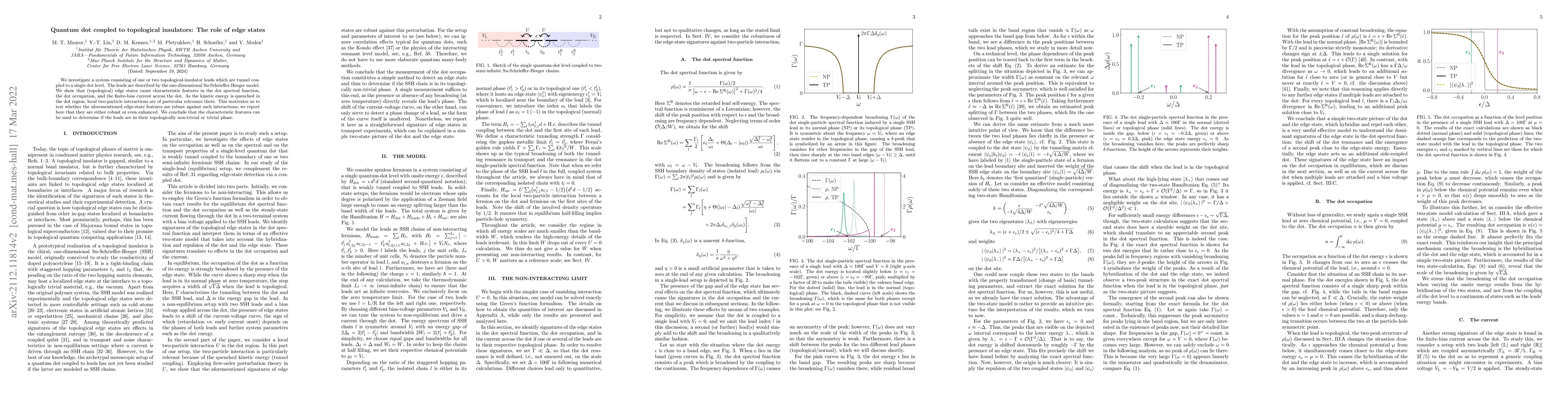 Thumbnail for Quantum dot coupled to topological insulators: The role of edge states