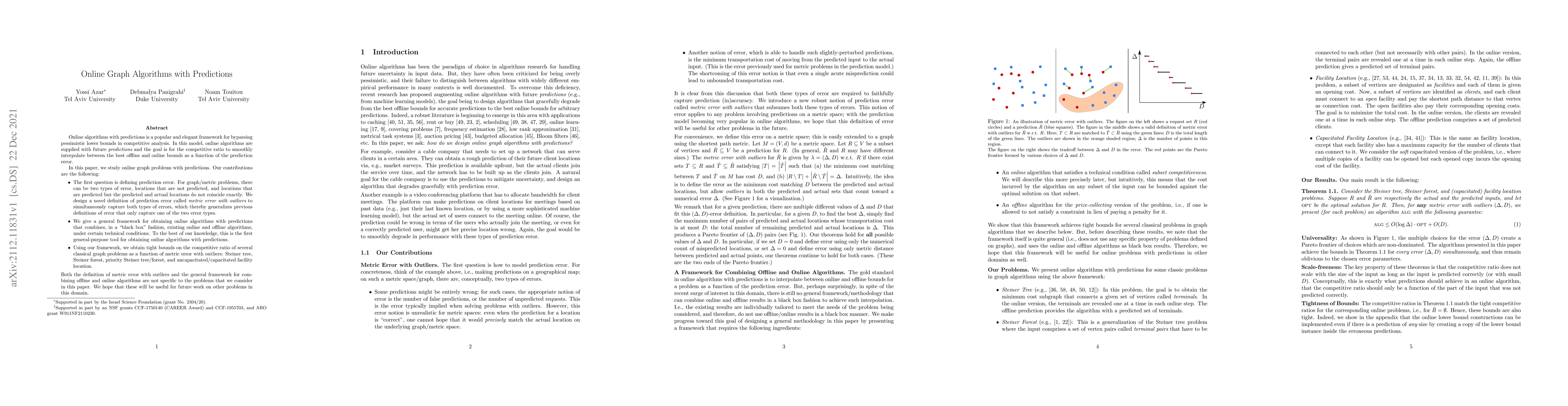 Thumbnail for Online Graph Algorithms with Predictions