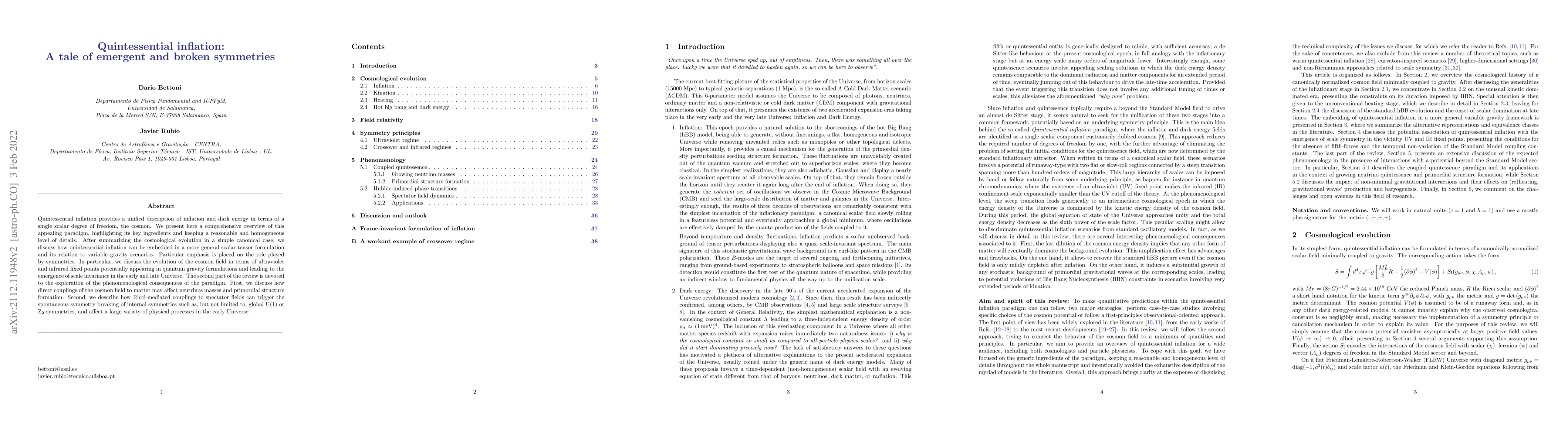 Thumbnail for Quintessential inflation: A tale of emergent and broken symmetries