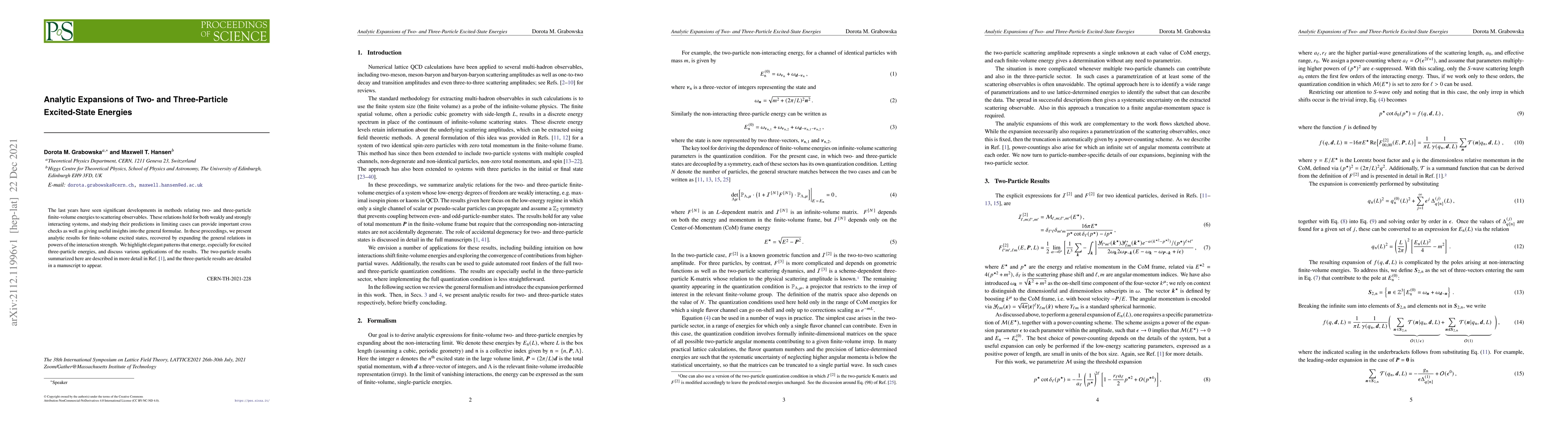 Thumbnail for Analytic expansions of two- and three-particle excited-state energies