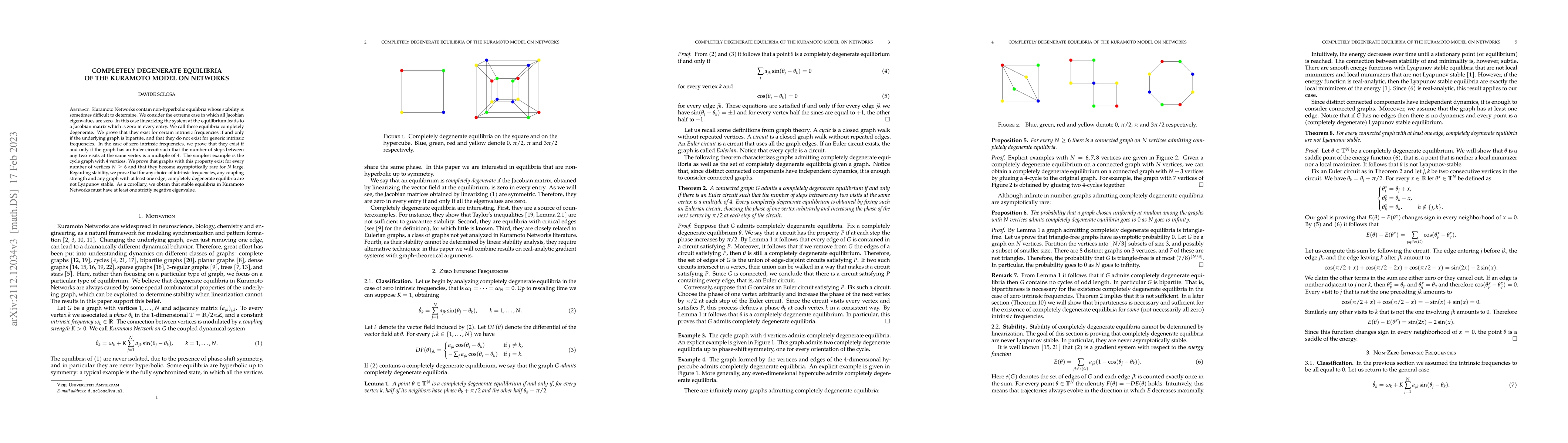 Thumbnail for Completely Degenerate Equilibria of the Kuramoto Model on Networks