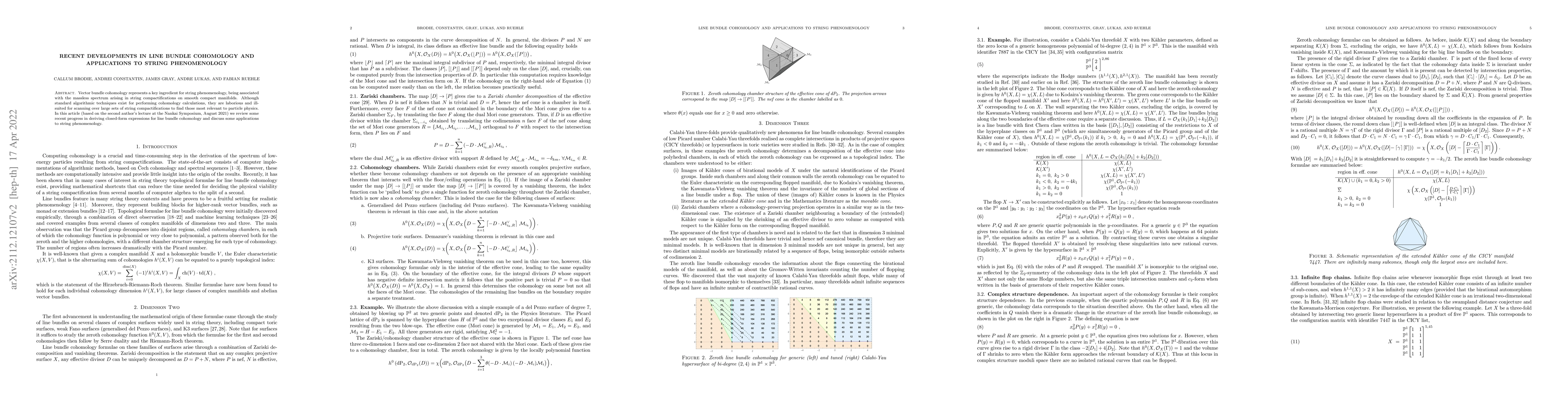 Thumbnail for Recent Developments in Line Bundle Cohomology and Applications to String
  Phenomenology