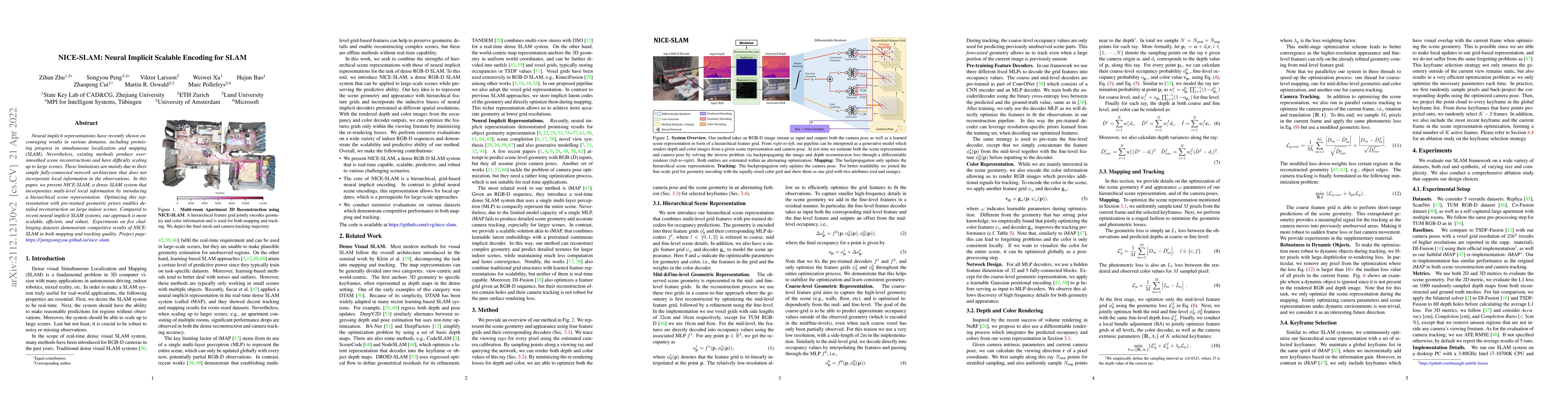 Thumbnail for NICE-SLAM: Neural Implicit Scalable Encoding for SLAM