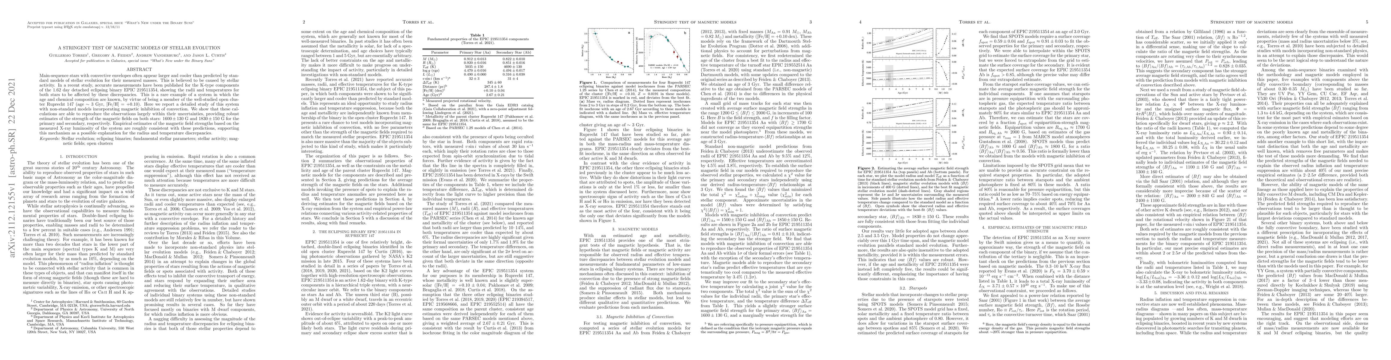 Thumbnail for A Stringent Test of Magnetic Models of Stellar Evolution