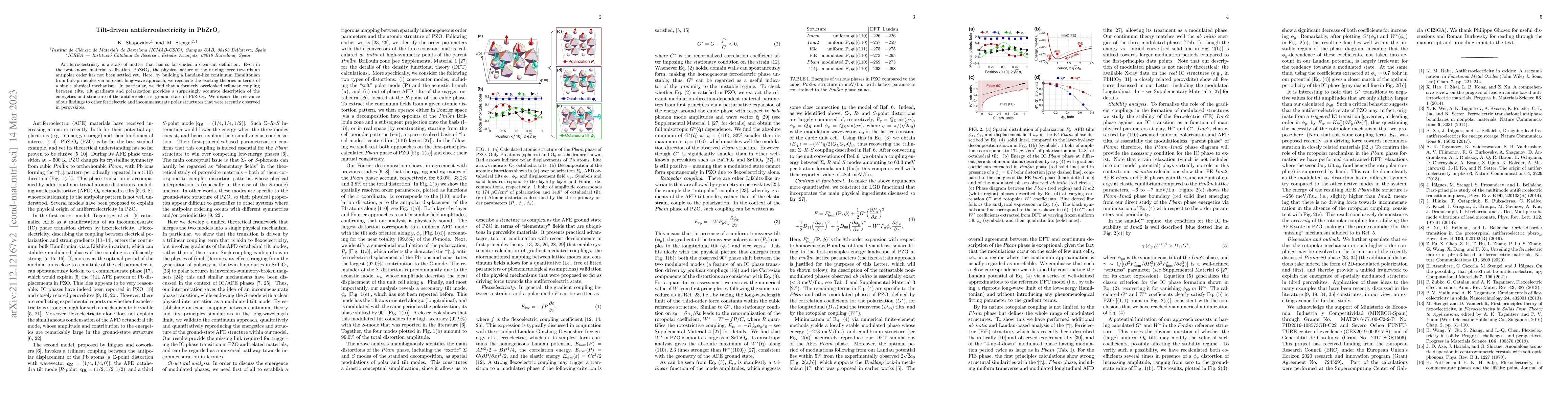 Thumbnail for Tilt-driven antiferroelectricity in PbZrO$_3$