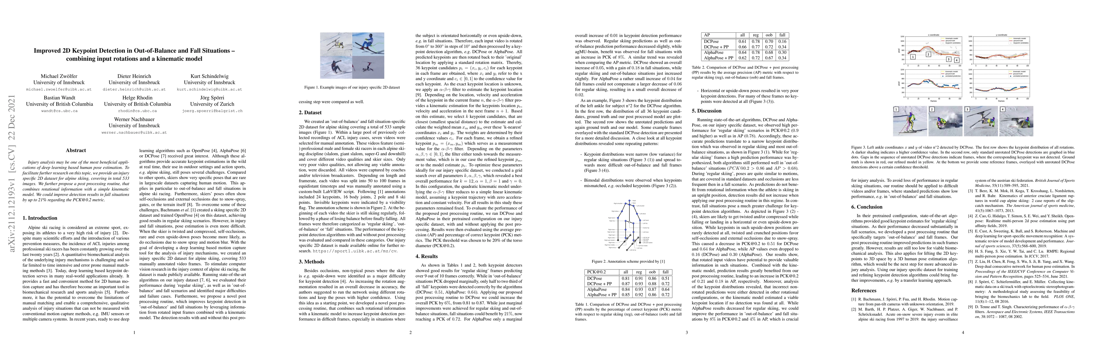 Thumbnail for Improved 2D Keypoint Detection in Out-of-Balance and Fall Situations --
  combining input rotations and a kinematic model