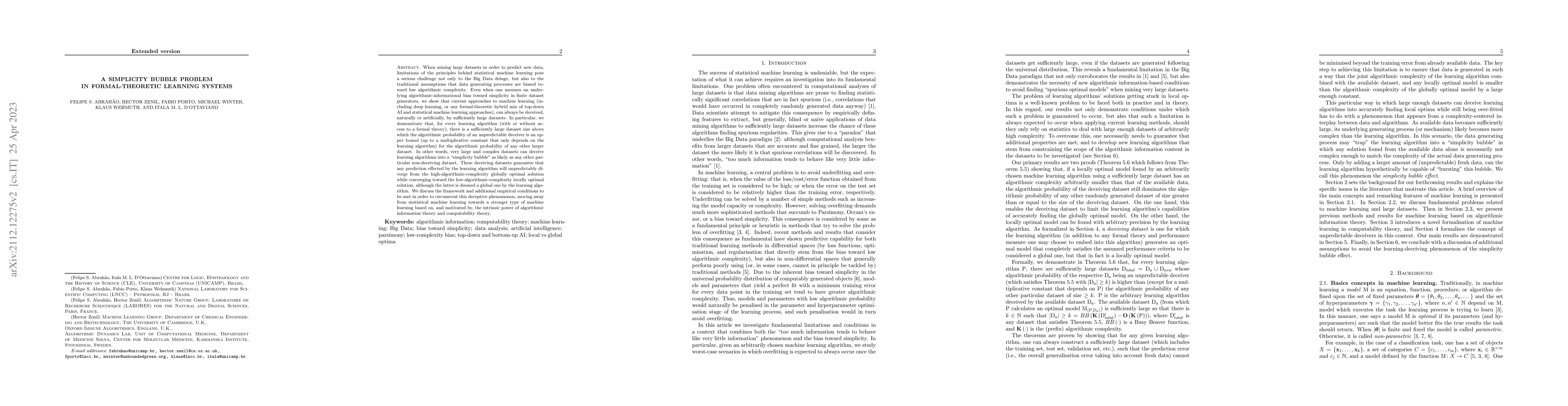 Thumbnail for A Simplicity Bubble Problem in Formal-Theoretic Learning Systems