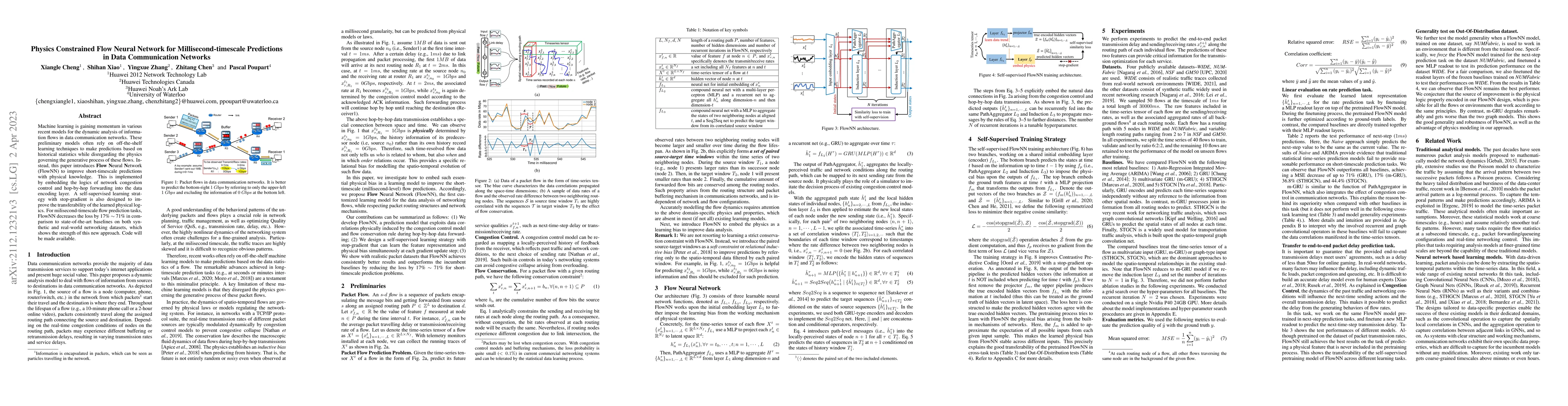 Thumbnail for Physics Constrained Flow Neural Network for Short-Timescale Predictions
  in Data Communications Networks