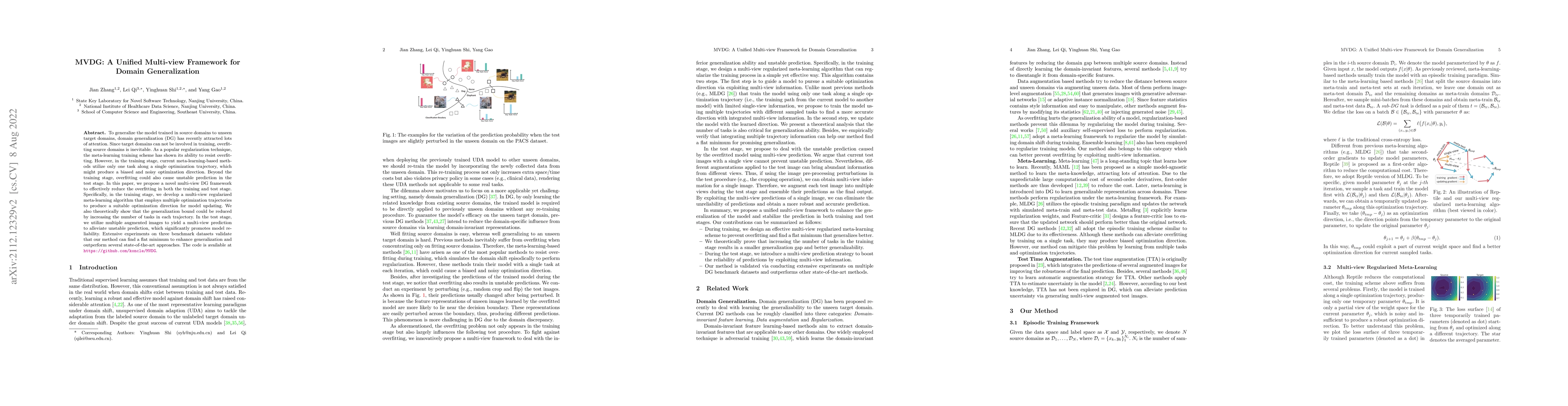 Thumbnail for MVDG: A Unified Multi-view Framework for Domain Generalization