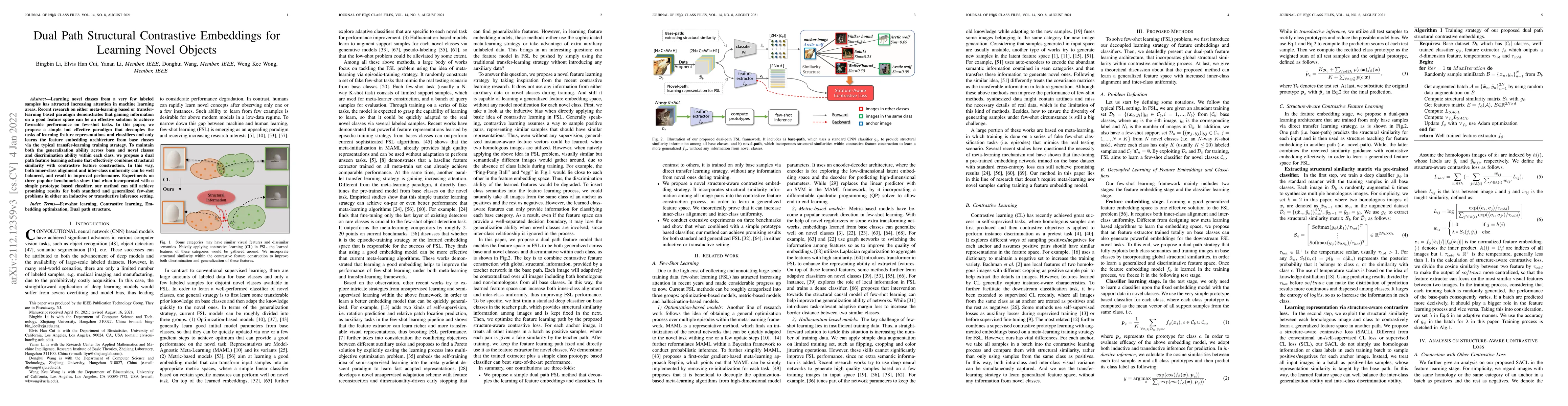 Thumbnail for Dual Path Structural Contrastive Embeddings for Learning Novel Objects