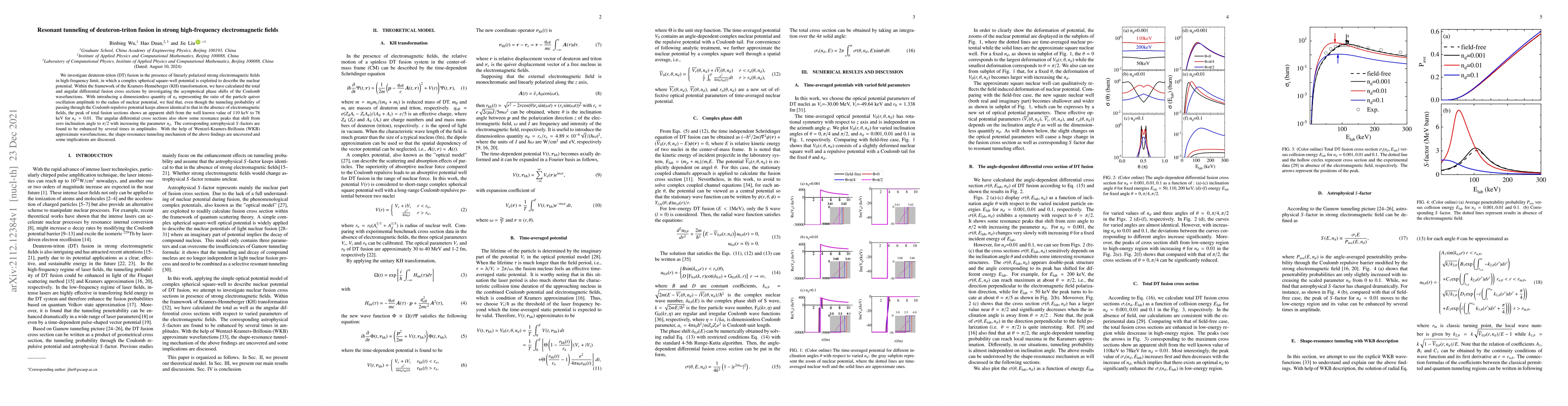 Thumbnail for Resonant tunneling of deuteron-triton fusion in strong high-frequency
  electromagnetic fields