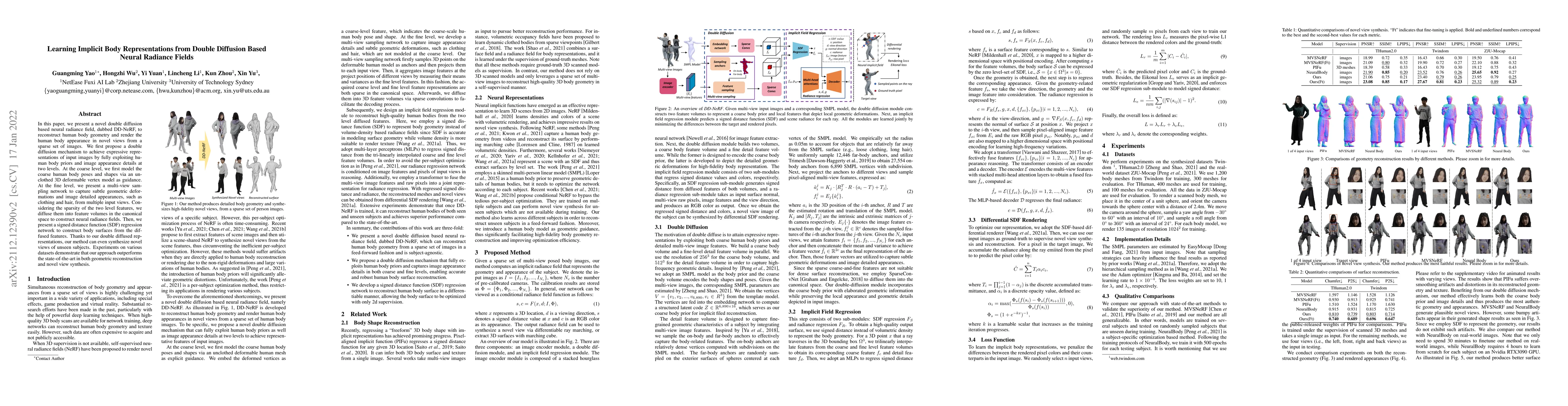 Thumbnail for Learning Implicit Body Representations from Double Diffusion Based
  Neural Radiance Fields