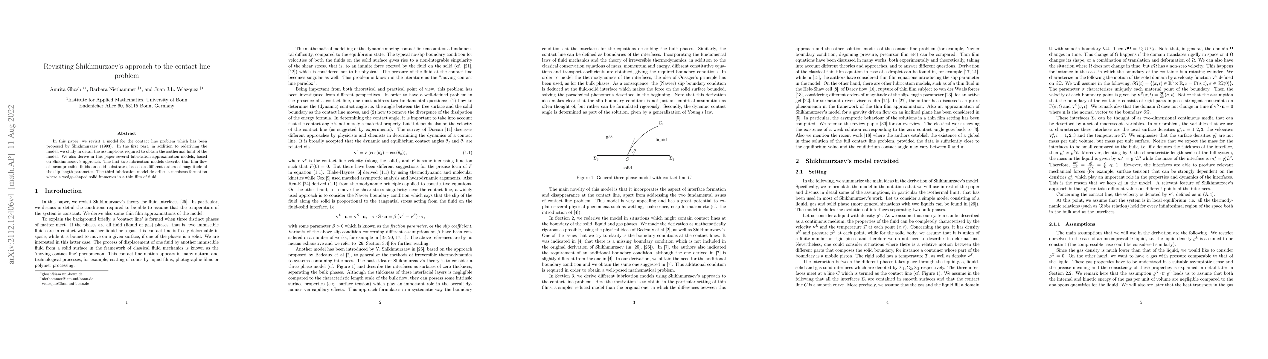 Thumbnail for Revisiting Shikhmurzaev's approach to the contact line problem