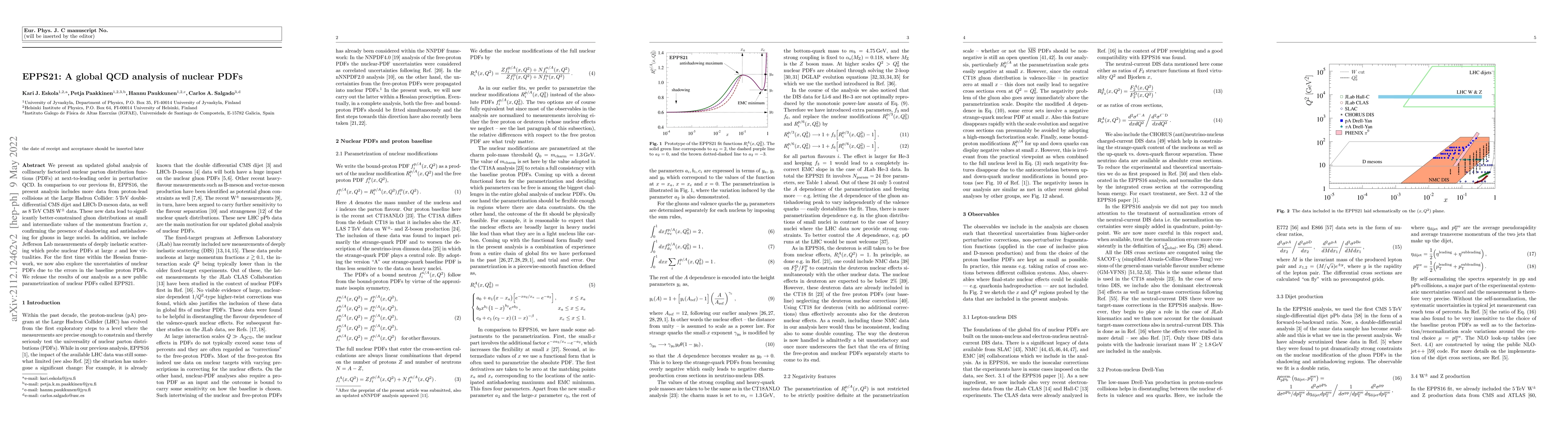 Thumbnail for EPPS21: A global QCD analysis of nuclear PDFs