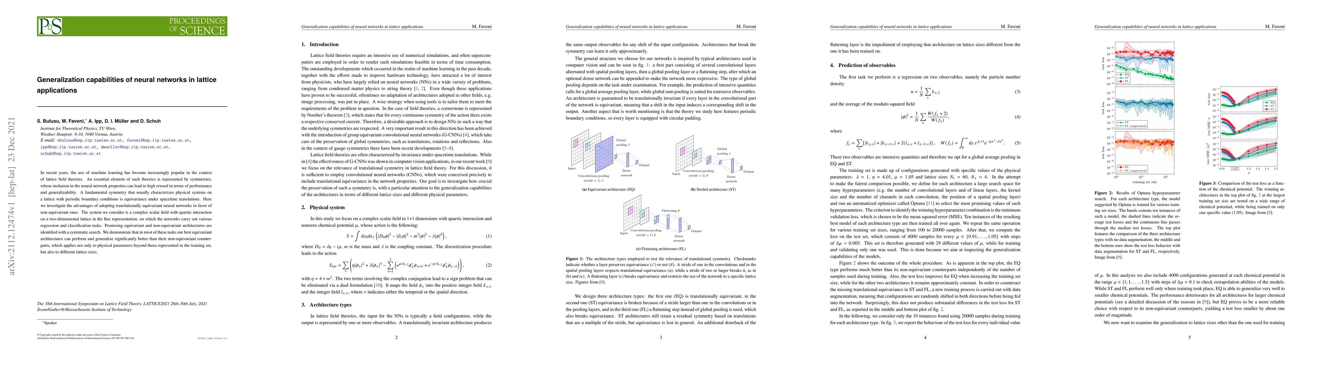 Thumbnail for Generalization capabilities of neural networks in lattice applications