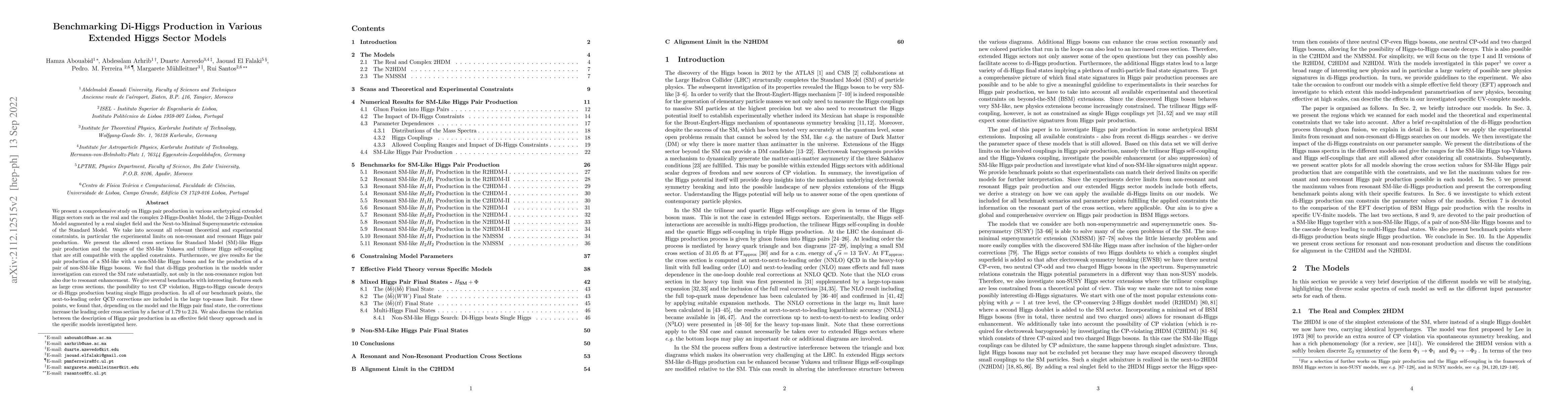 Thumbnail for Benchmarking Di-Higgs Production in Various Extended Higgs Sector Models