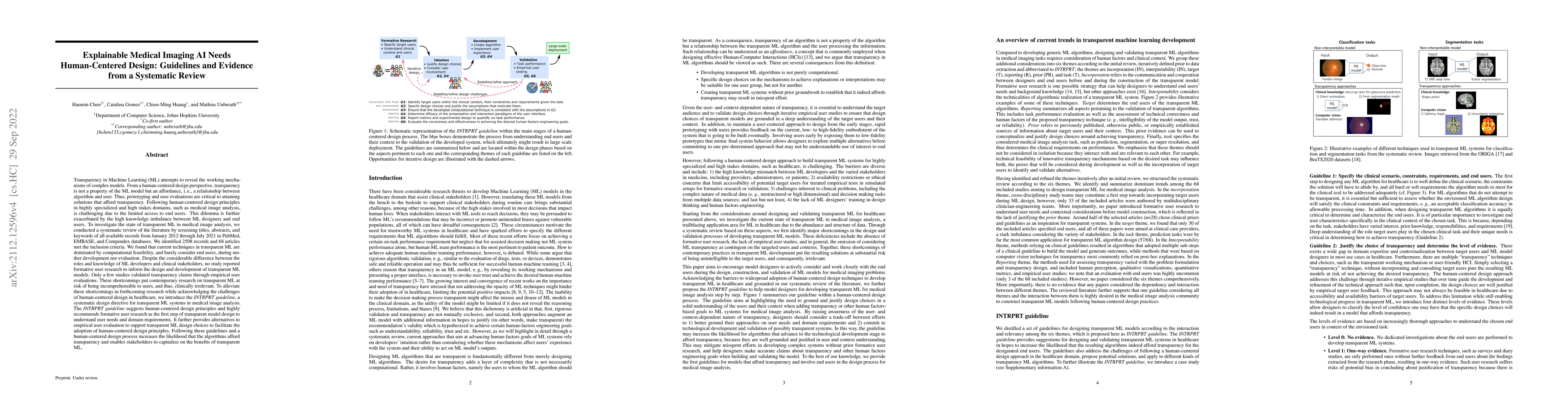 Thumbnail for Explainable Medical Imaging AI Needs Human-Centered Design: Guidelines
  and Evidence from a Systematic Review