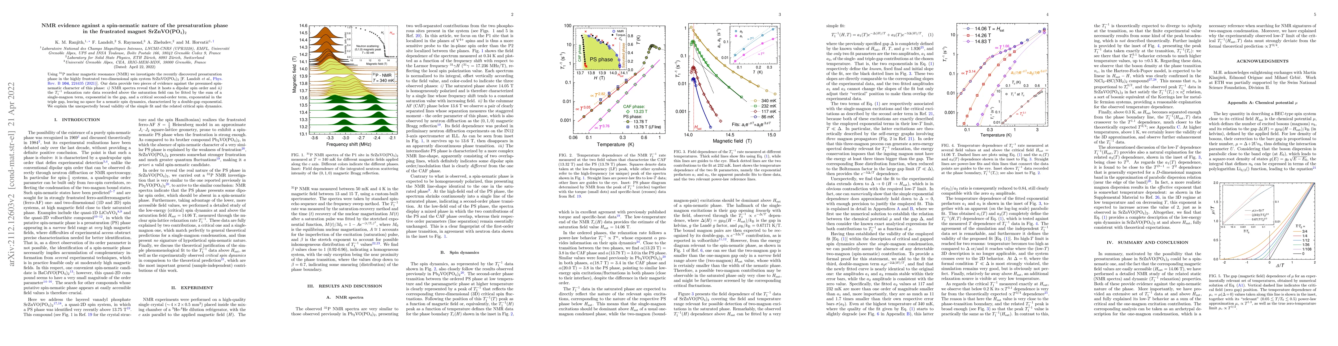 Thumbnail for NMR evidence against a spin-nematic nature of the presaturation phase in
  the frustrated magnet SrZnVO(PO4)2