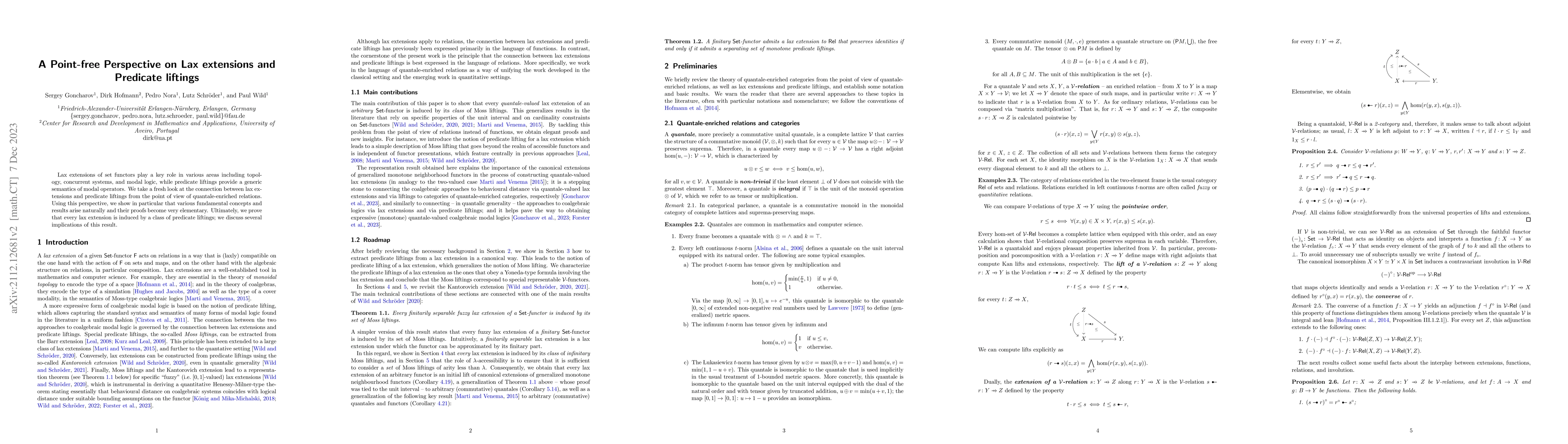 Thumbnail for A Point-free Perspective on Lax extensions and Predicate liftings