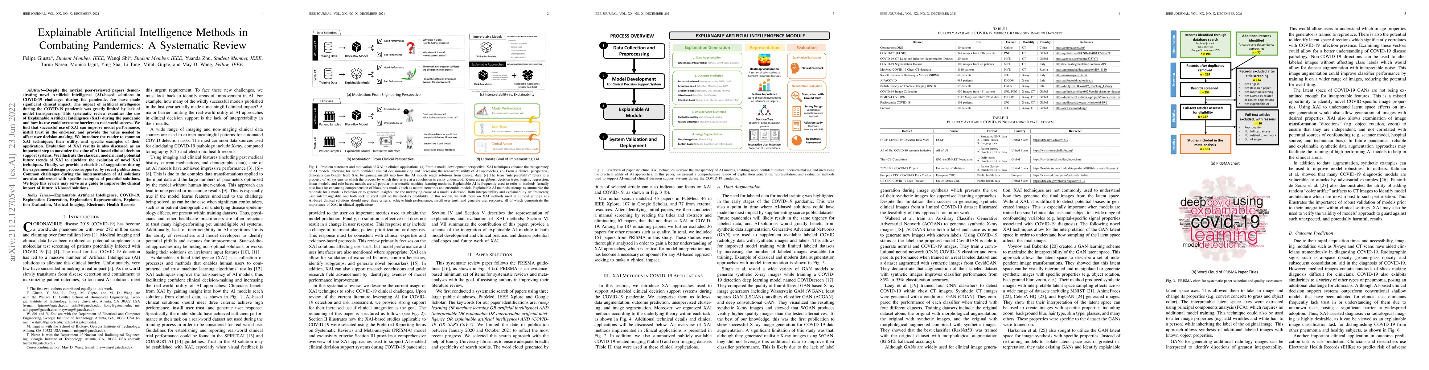 Thumbnail for Explainable Artificial Intelligence Methods in Combating Pandemics: A
  Systematic Review