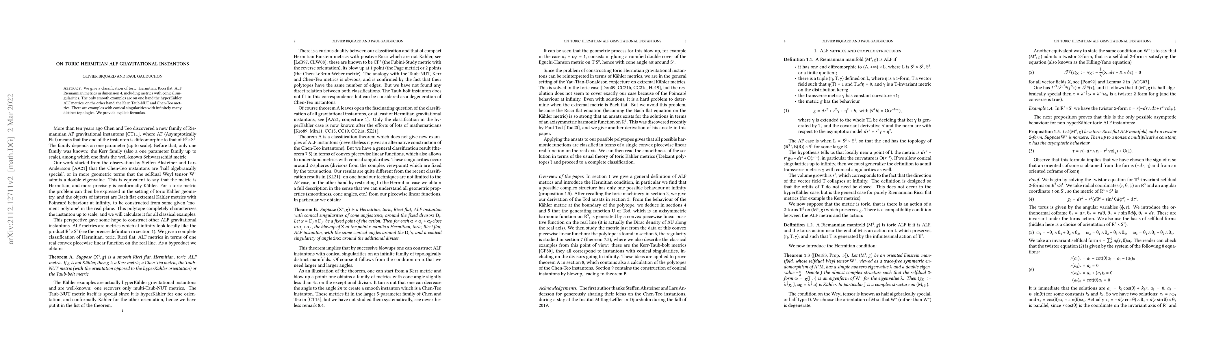 Thumbnail for On toric Hermitian ALF gravitational instantons