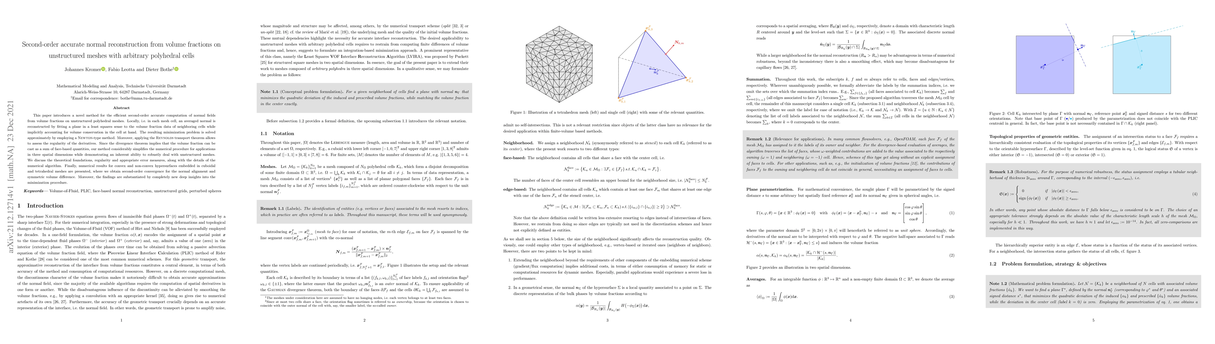 Thumbnail for Second-order accurate normal reconstruction from volume fractions on
  unstructured meshes with arbitrary polyhedral cells