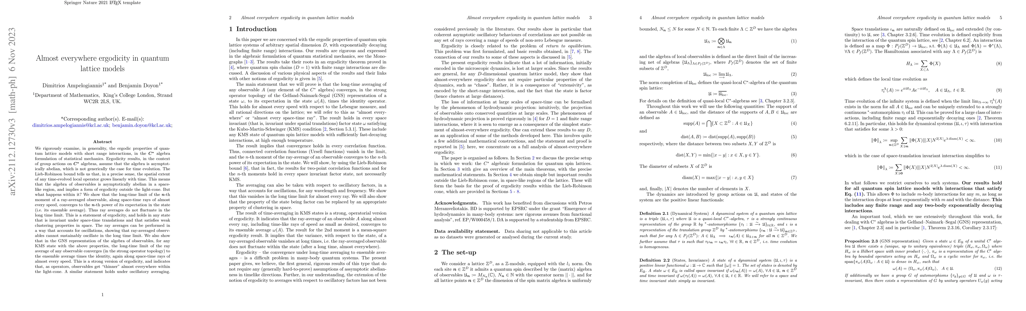Thumbnail for Almost everywhere ergodicity in quantum lattice models