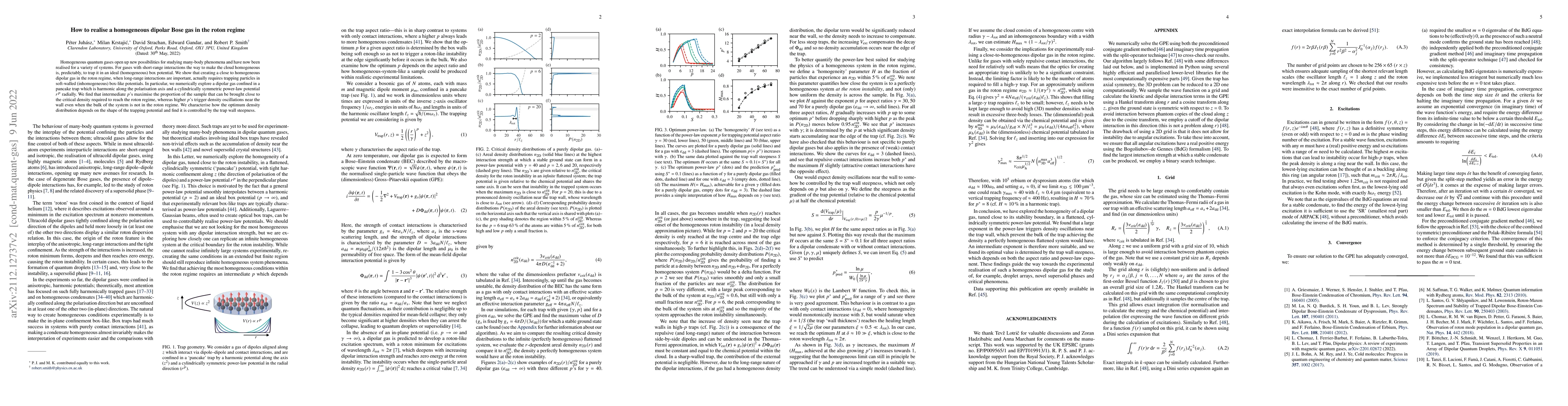 Thumbnail for How to realise a homogeneous dipolar Bose gas in the roton regime