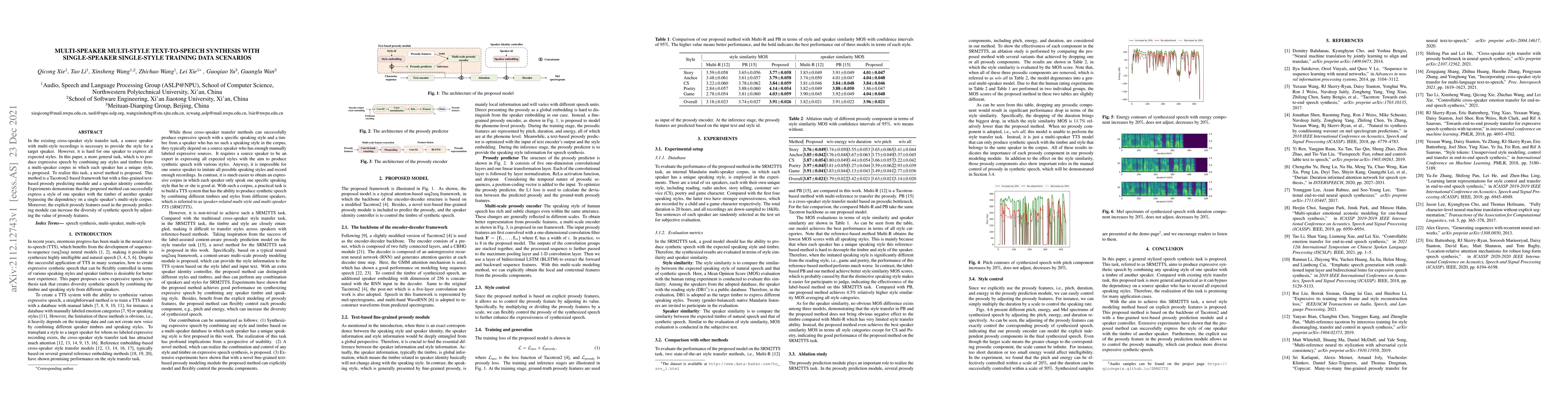 Thumbnail for Multi-speaker Multi-style Text-to-speech Synthesis With Single-speaker
  Single-style Training Data Scenarios