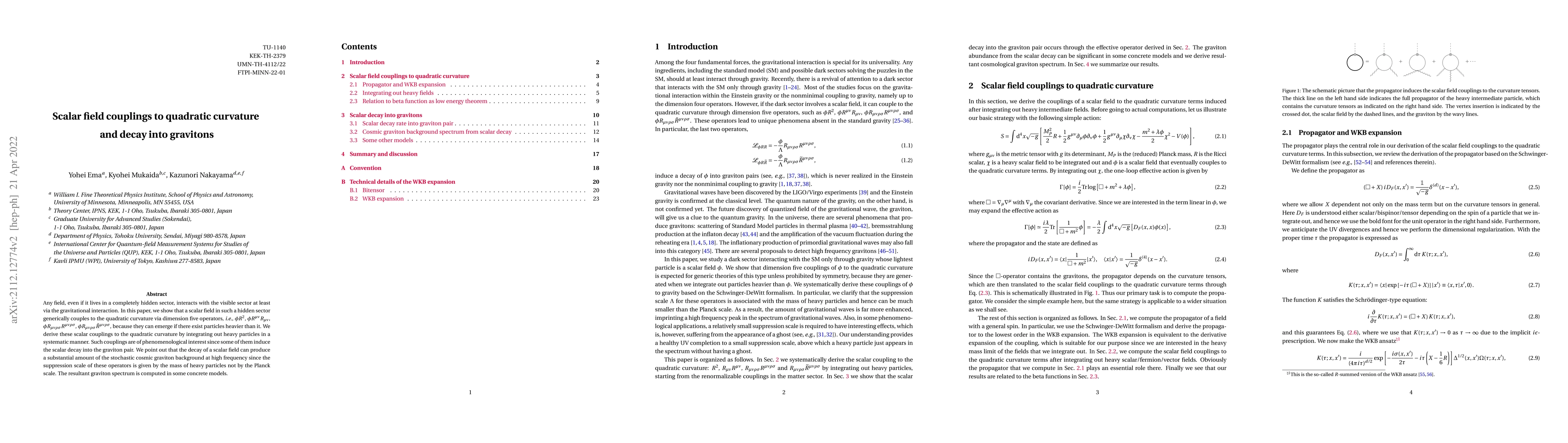Thumbnail for Scalar field couplings to quadratic curvature and decay into gravitons