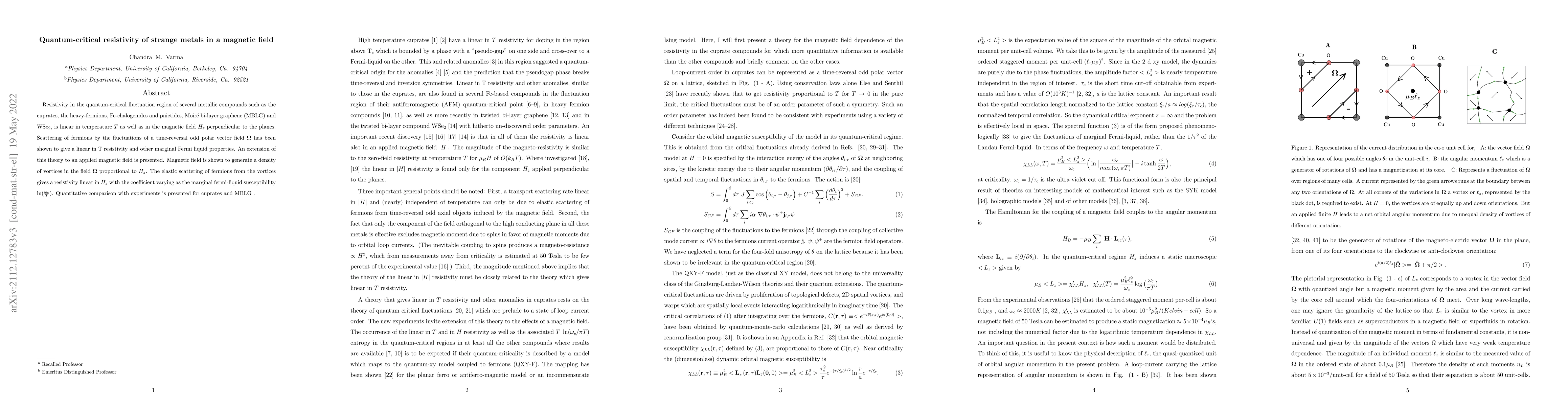 Thumbnail for Quantum-critical resistivity of strange metals in a magnetic field
