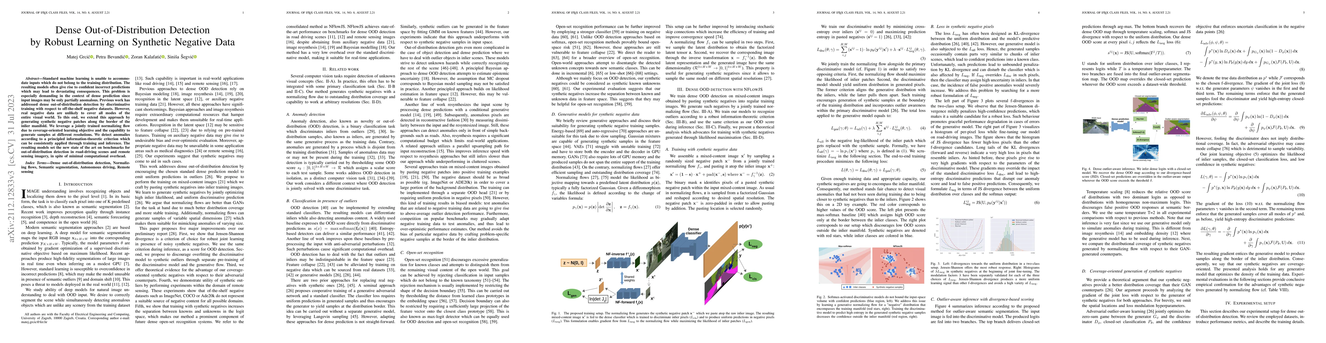Thumbnail for Dense Out-of-Distribution Detection by Robust Learning on Synthetic
  Negative Data