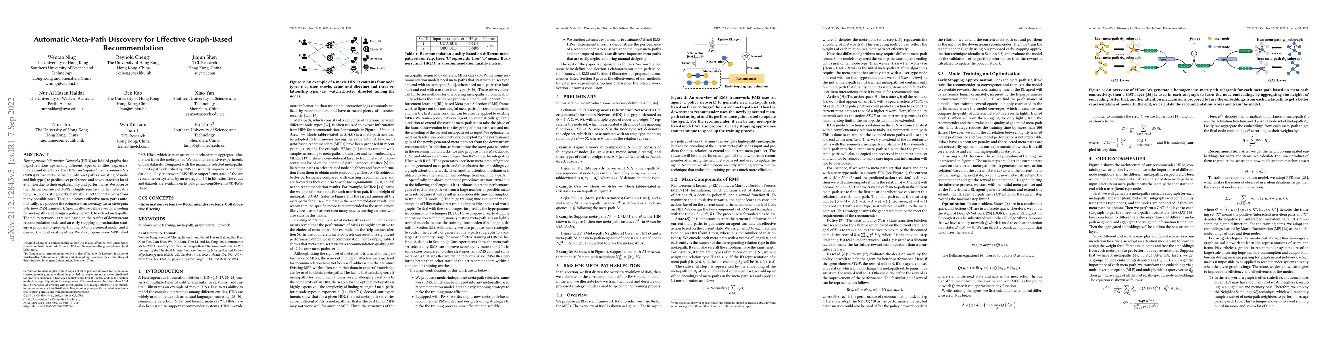 Thumbnail for Automatic Meta-Path Discovery for Effective Graph-Based Recommendation
