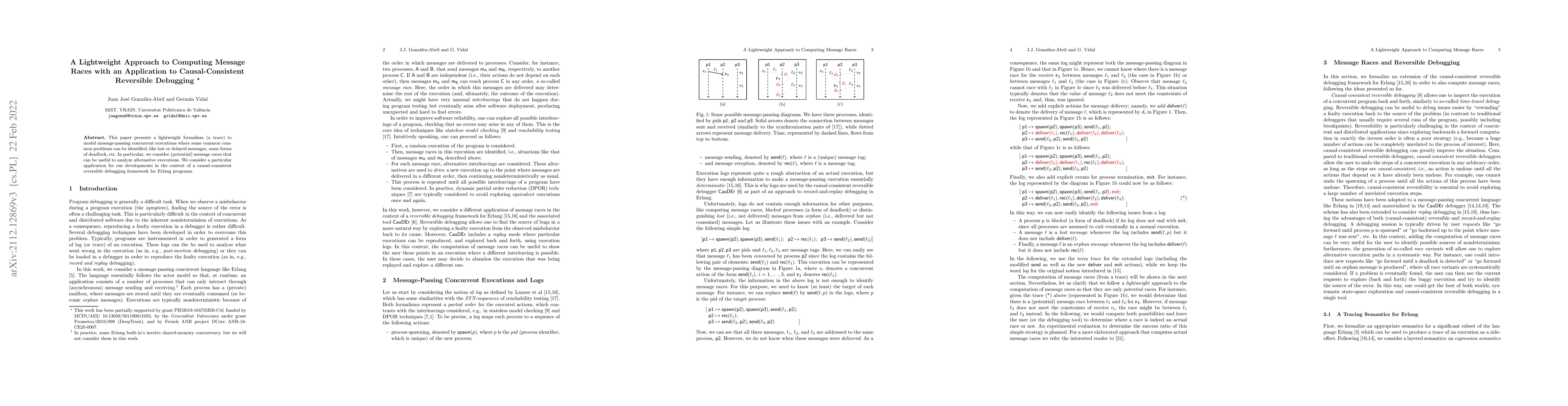 Thumbnail for A Lightweight Approach to Computing Message Races with an Application to
  Causal-Consistent Reversible Debugging