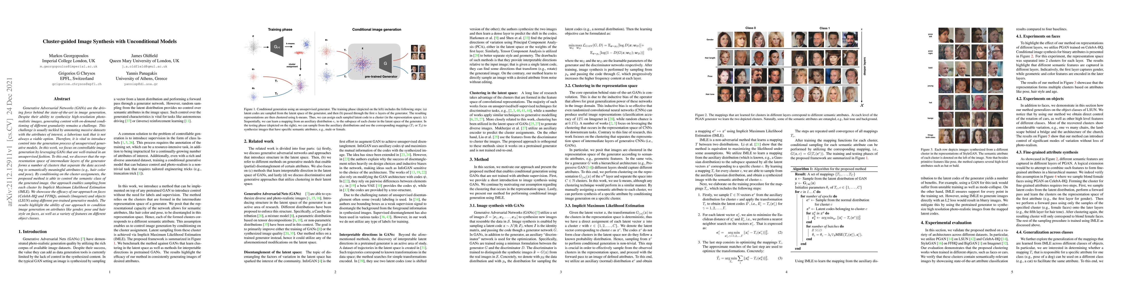 Thumbnail for Cluster-guided Image Synthesis with Unconditional Models