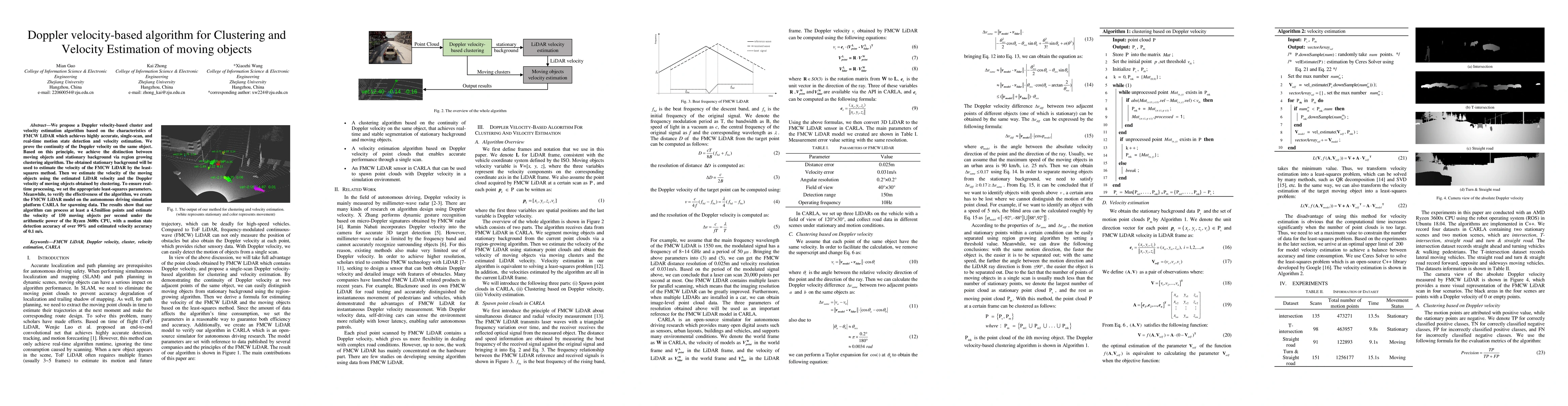Thumbnail for Doppler velocity-based algorithm for Clustering and Velocity Estimation
  of moving objects