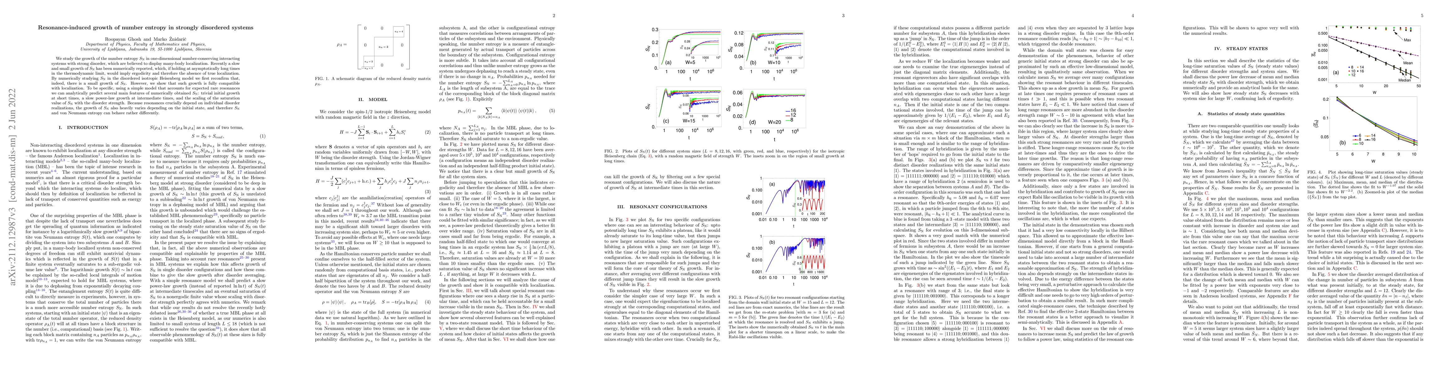 Thumbnail for Resonance-induced growth of number entropy in strongly disordered
  systems