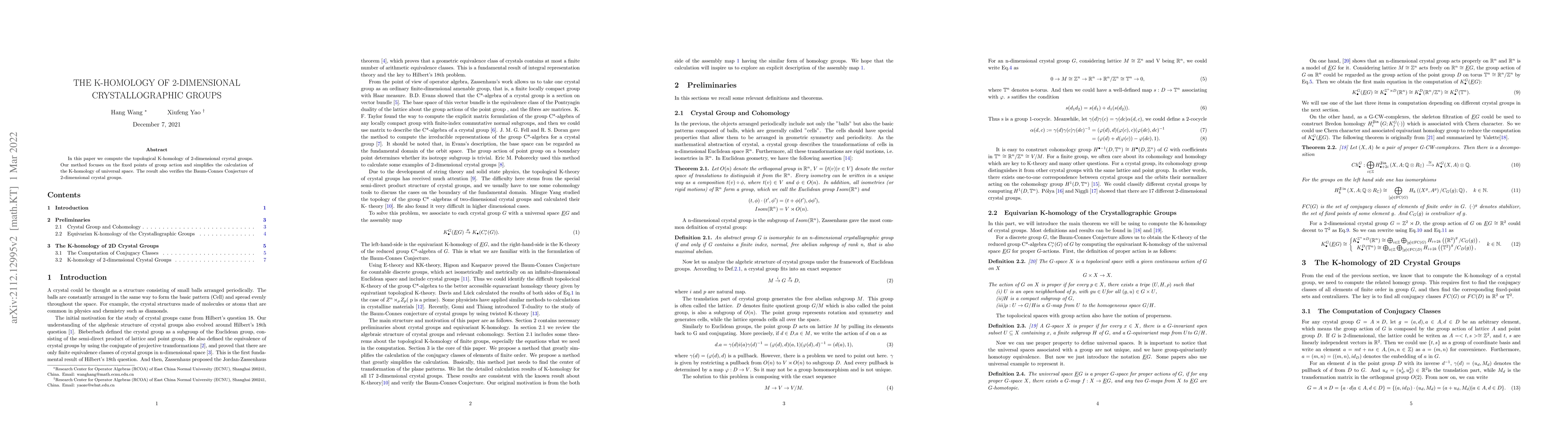 Thumbnail for The K-homology of 2-dimensional Crystallographic Groups