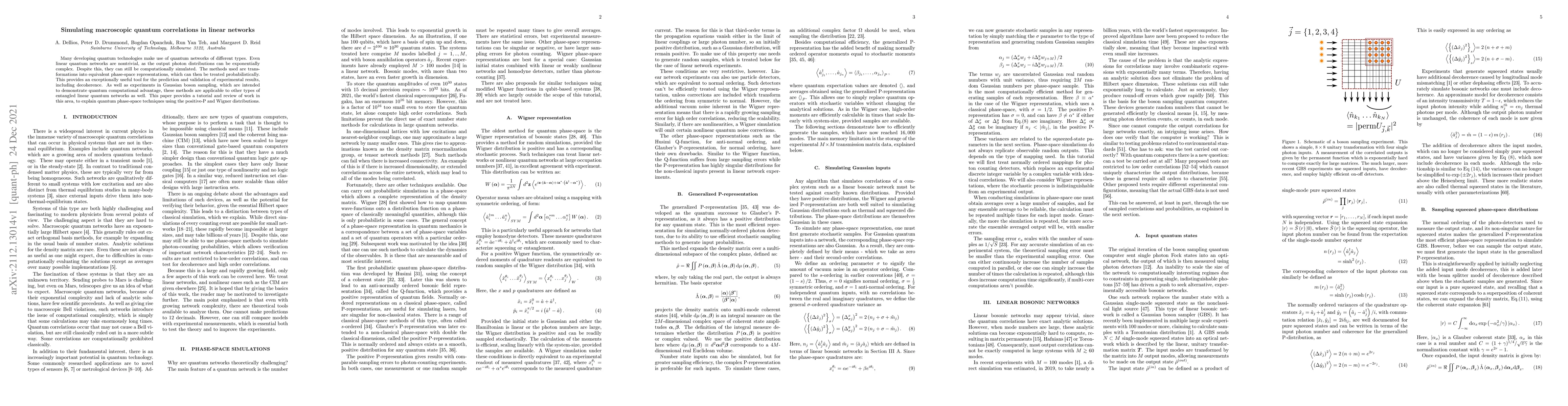 Thumbnail for Simulating macroscopic quantum correlations in linear networks