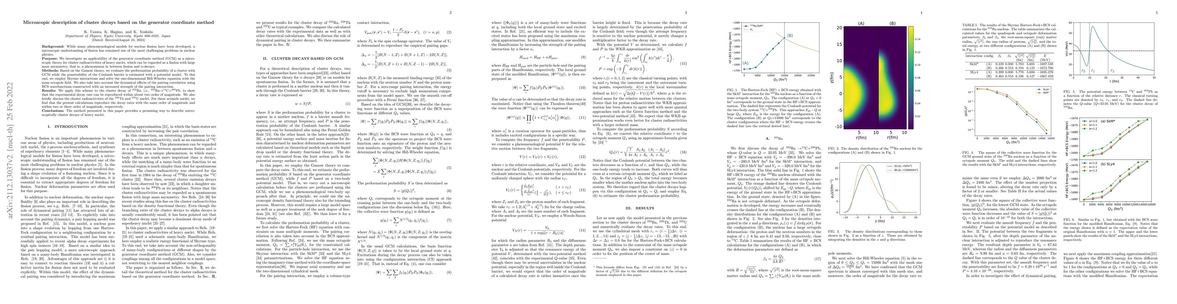 Thumbnail for Microscopic description of cluster decays based on the generator
  coordinate method