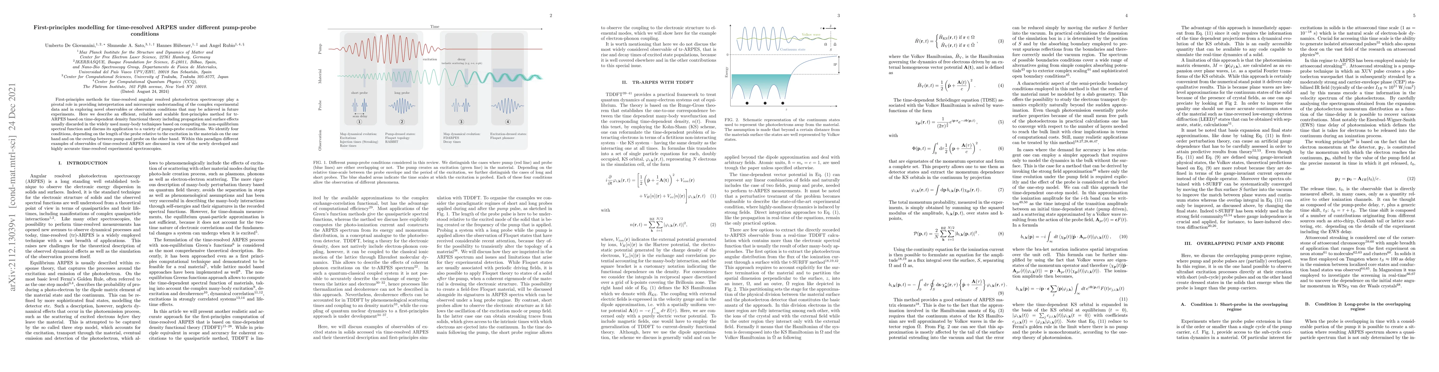 Thumbnail for First-principles modelling for time-resolved ARPES under different
  pump-probe conditions