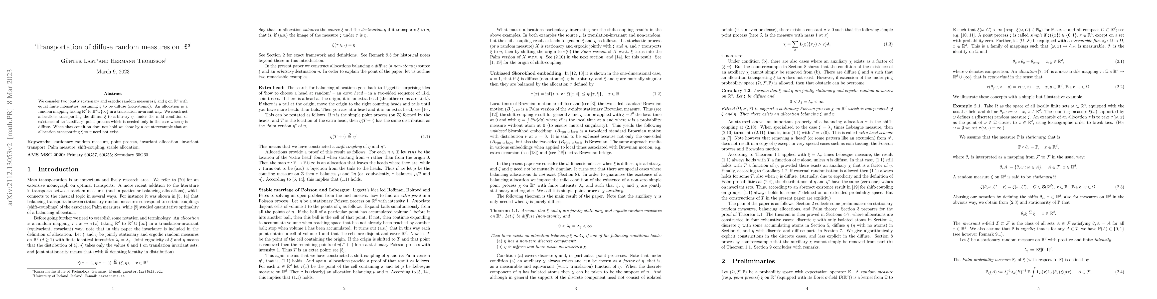 Thumbnail for Transportation of diffuse random measures on $\mathbb{R}^d$